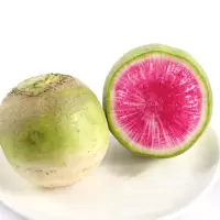 2.5kg 现挖新鲜心里美萝卜 绿皮红心胭脂水果萝卜