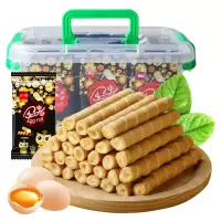 【买二送一】蛋卷奶香饼干零食糕点心夹心鸡蛋卷酥食品24/222支