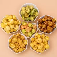开袋即食奶油爆米花球形袋装多口味可选膨化网红休闲零食礼包批发