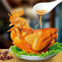 正宗麻油五香扒鸡正宗烧鸡五香鸡脱骨卤味熟食500克麻油
