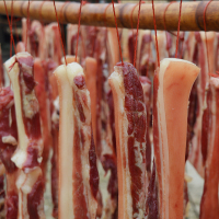 猪腊肉 咸肉日晒风干五花肉非烟熏