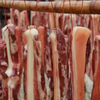 猪腊肉 咸肉日晒风干五花肉非烟熏