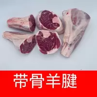 赛卡伊 内蒙古清真羊肉带皮羊排羊后腿新鲜冷冻半只生羊前腿脊骨羊肉块 带骨羊腱3斤(不带皮)