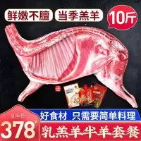 赛卡伊 草原现杀半只羊新鲜羊肉10斤羊前腿羊后腿羊蝎子烧烤生鲜煲汤食材 [店长推荐]半只羊10斤
