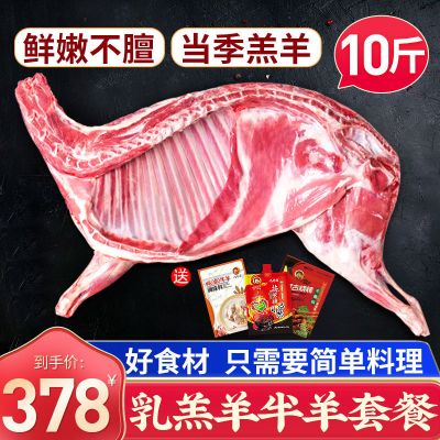 赛卡伊 草原现杀半只羊新鲜羊肉10斤羊前腿羊后腿羊蝎子烧烤生鲜煲汤食材 [店长推荐]半只羊10斤