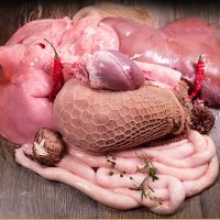 赛卡伊 黑山羊现杀羊肚子新鲜羊肚毛肚生羊肝肺羊肥肠羊头羊杂碎全套 羔羊羊杂全套(心肝肺肚肠)4斤以上