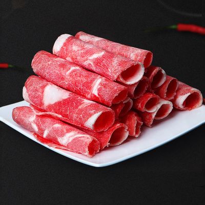 赛卡伊 新鲜羊肉卷牛肉卷现切批发价微调羊肉片羔羊火锅非清真 羔羊卷2斤装(保证国产真羊肉)