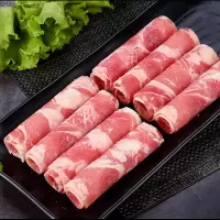赛卡伊 新鲜羊肉卷牛肉卷现切批发价微调羊肉片羔羊火锅非清真 鸭肉卷1斤装(试吃)