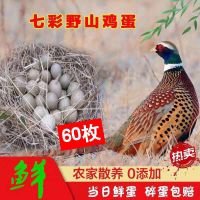 赛卡伊 热卖土鸡蛋农家正宗七彩山鸡蛋土鸡蛋新鲜30/60枚破损包赔