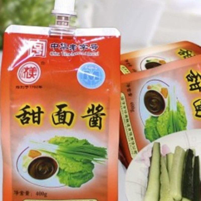 赛卡伊 酱园甜面酱甜酱葱蘸酱烤鸭酱炸酱调味酱400g包包