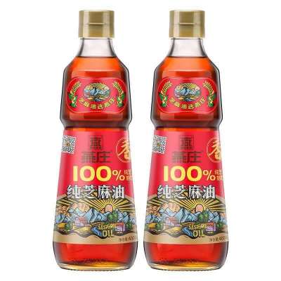 赛卡伊 香油 纯芝麻压榨 纯芝麻油 400ml