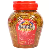 赛卡伊 酸豆角瓶装安徽咸菜下饭菜农家自制红油泡豇豆原味酸豇豆即食泡菜 [精品红油酸豆角]1500g/瓶