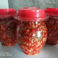 赛卡伊 特产糟辣椒剁椒糟辣子小米辣特辣海椒姜蒜酸辣椒 彩色剁椒(瓶装500克)