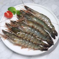 赛卡伊 [超大虾海捕]黑虎虾超大虾鲜活冷冻海虾越南虎虾特大号生呛生吃 特大黑虎虾 买1送1共2盒[尝鲜装]