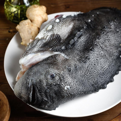 赛卡伊 海参斑鱼去脏新鲜冷冻冰岛石斑鱼海鲜水产深海鱼 3.0-3.5斤去内脏