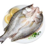 赛卡伊 七星海鲈鱼三去开背海鲜制品鲈鱼冷冻深海鲈鱼批发 七星鲈鱼400g-450g (两条装家庭版)三去免杀免洗