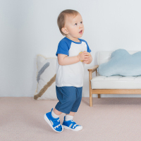 balabala男女婴儿套装2020夏装新款短袖T恤两件套 运动休闲印花套装