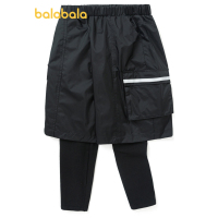 巴拉巴拉男童梭织长裤2021年春季男中童慢跑裤202121108119