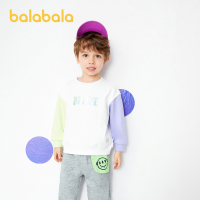 巴拉巴拉男小童圆领卫衣2021年春季男幼童趣味满印环保上衣