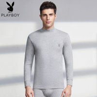 秋衣秋裤男士纯棉中高领保暖内衣套装秋冬季中高领套装内衣 PB-中高领套装