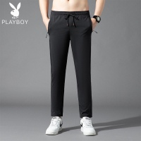 灰色运动裤男夏季薄款宽松直筒平脚九分卫裤韩版潮流春秋休闲裤子 BSD8906