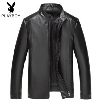海宁真皮皮衣秋冬男式绵羊皮男立领修身皮夹克中年爸爸装. SNX-X1513