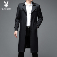 春秋男装新款英伦外套商务男士风衣男加长款休闲夹克修身款大衣· WLAG2168