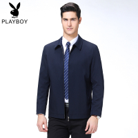 桑蚕丝夹克男中年新款休闲上衣春秋男装立领外套爸爸款公务员干部. WLAG908