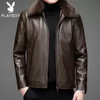 工装外套男士春秋季新款毛领上衣服秋装男装冬季加绒皮衣夹克. WLA602