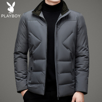 冬季新款男士羽绒棉服翻领短款中年男装宽松保暖毛领休闲外套. WLAW1