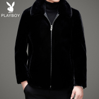 仿金貂绒男外套冬季新品大码夹克款毛领男皮草皮大衣皮毛一体男装. WLXF602-1