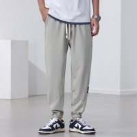 春秋款休闲裤男士潮牌宽松束脚运动长裤春季新款百搭男款黑色裤子 BY996