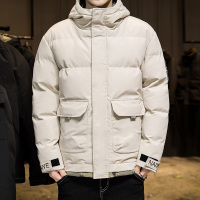 男士秋冬季外套2023年新款棉衣潮流连帽冬装迷彩冬天加厚棉服棉袄