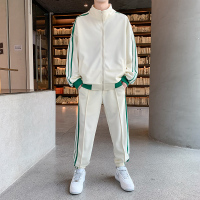 卫衣套装男女情侣款春秋季潮牌新款开衫外套男运动服两件套