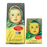 进口俄罗斯爱莲巧牌巧克力小娃娃42块整盒可爱随身装官方正品630g
