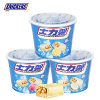 士力架酷爽夹心白巧克力水果340g*3桶家庭休闲零食