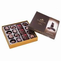 比利时进口歌帝梵GODIVA巧克力18颗黑巧克力礼盒年货女友195g