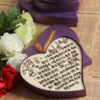爱十年定制心形巧克力礼盒生日情人节送女友DIY刻字浪漫表白创意