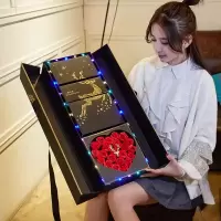 情人节巧克力礼盒装送女友女生德芙糖果生日表白浪漫高档送人