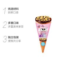 蜡笔小新巧克力冰淇淋脆脆筒360g*2脆皮儿童休闲零食(代可可脂)