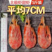 北极虾甜虾冰虾鲜活腹籽海鲜水产大虾鲜活冷冻5带籽鲜虾头籽[2月29日发完]