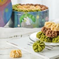 AKOKO云顶小花曲奇饼干铁盒好吃的高颜值网红零食