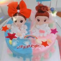 新鲜水果卡通蛋糕夹心卡通新鲜蛋糕