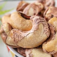 新货原味越南带皮腰果袋装500g散装称斤零食仁炭烧盐焗紫皮坚果