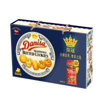 正品Danisa皇冠曲奇饼干908g印尼进口礼盒年货送礼零食大礼包蓝罐[3月5日发完]