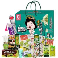 零食大礼包 抹茶盛宴大礼盒曲奇饼干果冻送女友女王节礼品