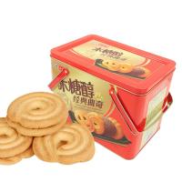谷悦园年货经典曲奇饼干礼盒908g送礼铁罐无糖精食品孕妇早餐代餐【3月12日发完】
