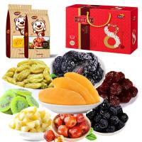 年货礼包芒果干西梅蜜柚猕猴桃葡萄脆枣加应子蓝莓李果水果干礼盒
