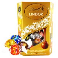 瑞士莲巧克力盒装进口黑白巧克力圆形球流心朱古力年货糖果零食