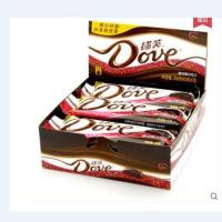 德芙DOVE香浓黑巧克力43克*12块 盒装516克 休闲零食婚庆糖果